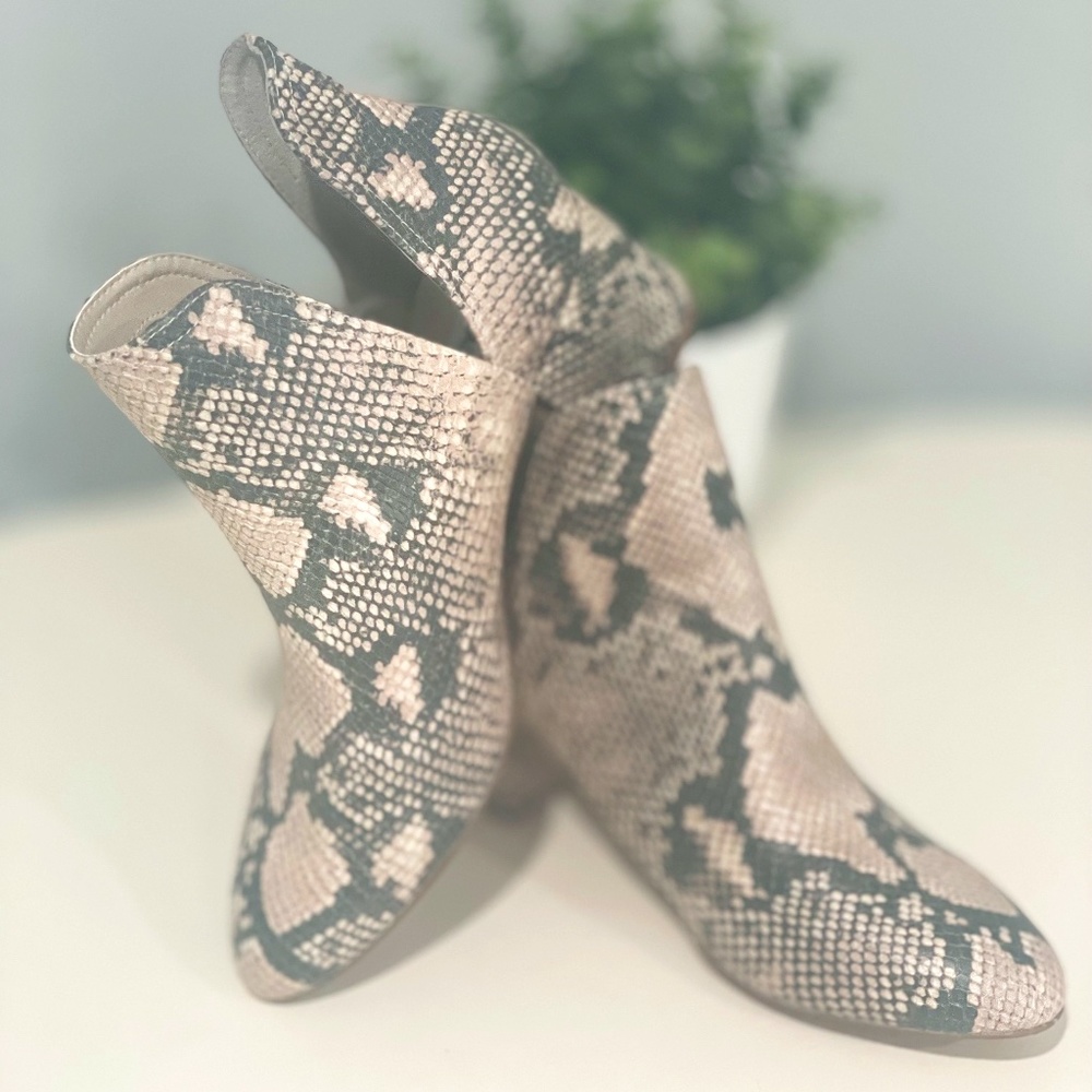 Steve Madden Snake Skin Booties